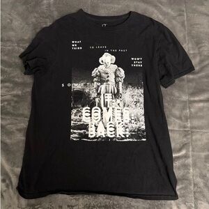 Chapter Black Graphic Tee with White Print